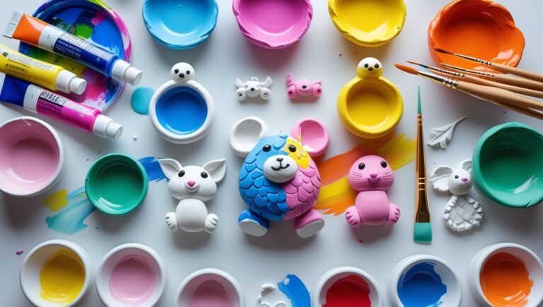 Air dry clay paints