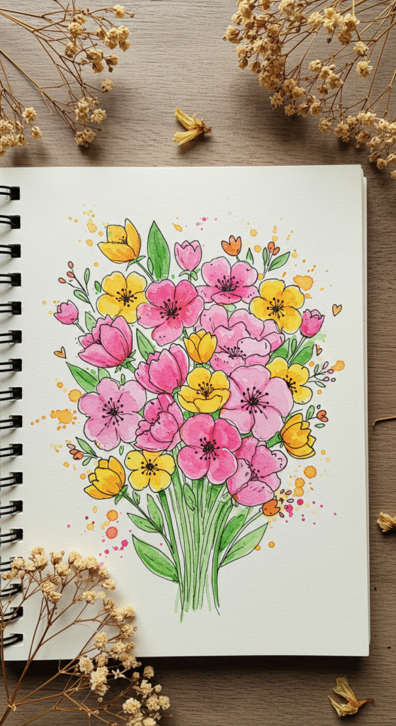10+ Simple & Easy Floral Doodles to Try Today 5 image 14