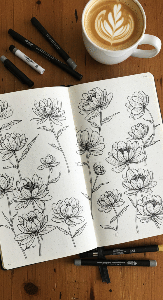 10+ Simple & Easy Floral Doodles to Try Today 10 image 19