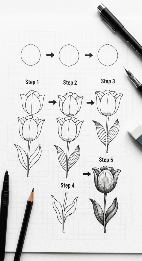 10+ Simple & Easy Floral Doodles to Try Today 11 image 20
